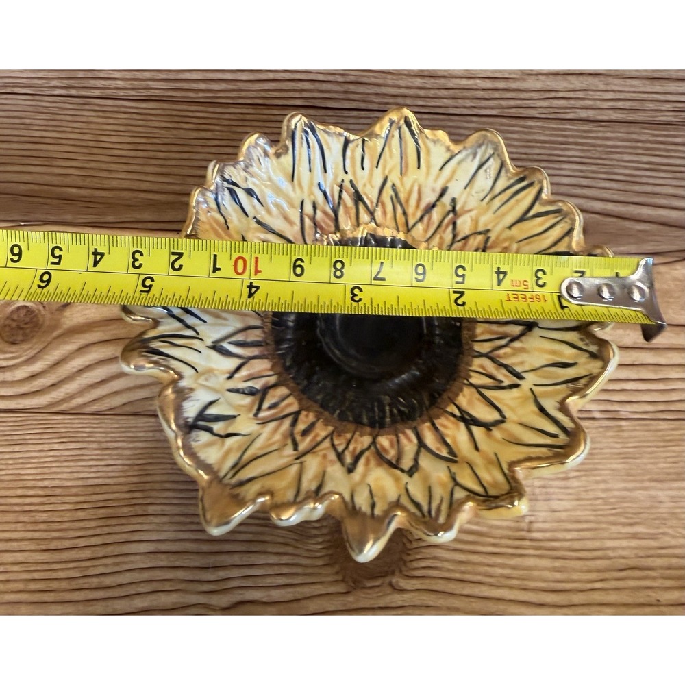 Blue Sky Clayworks Sunflower Ladybug Tart Tea Light Warmer Heather Goldminc - Picture 9 of 9